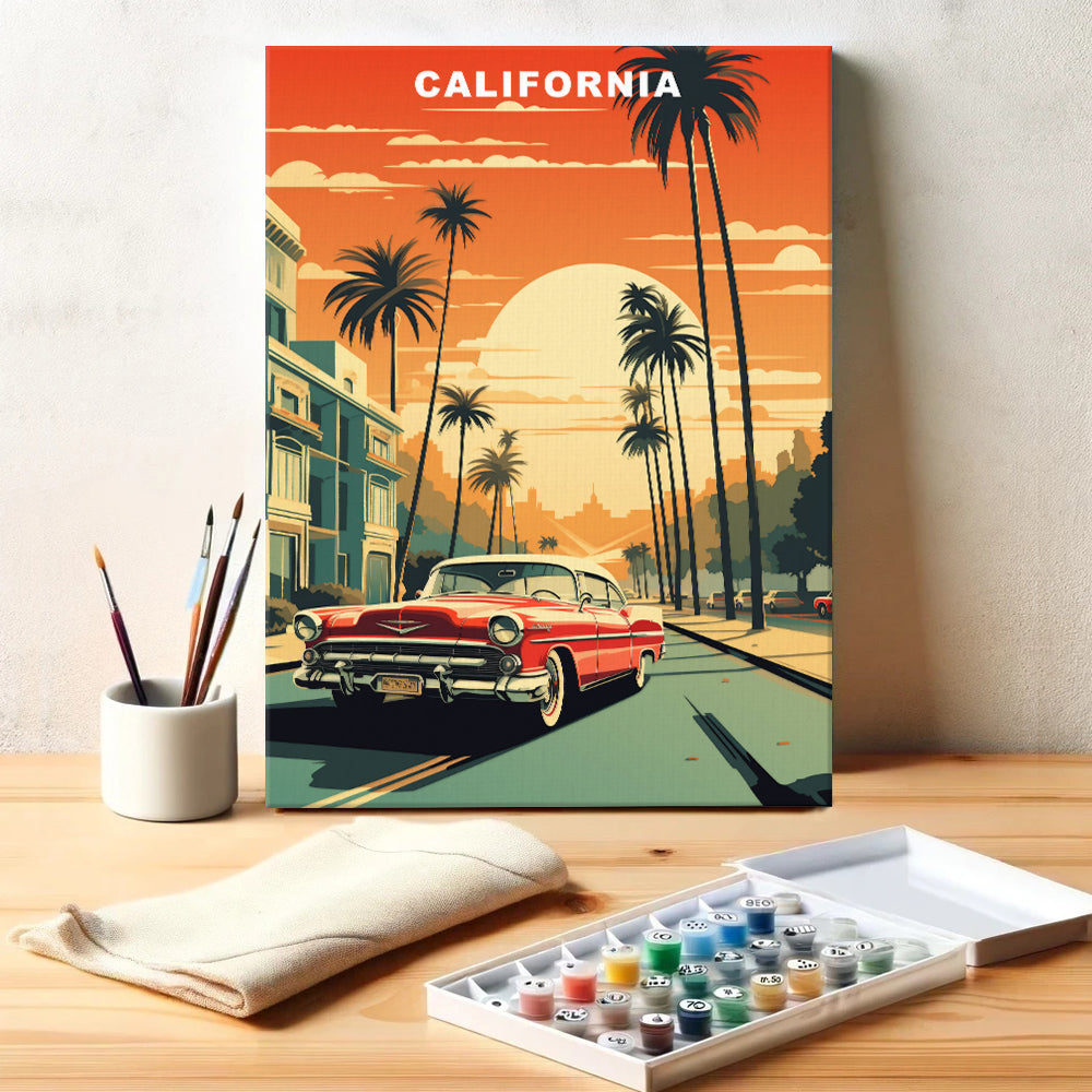 California U.S. State | Paint by Numbers Kit