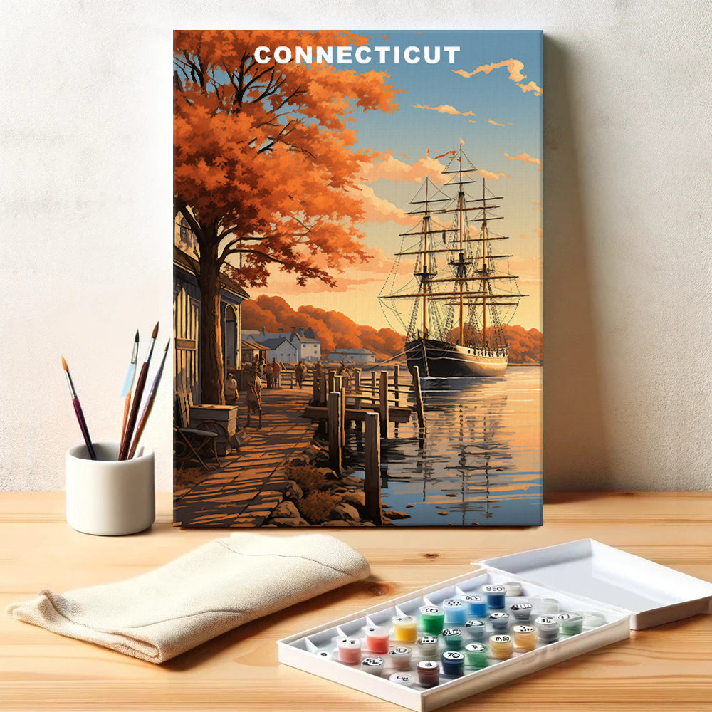 Connecticut U.S. State | Paint by Numbers Kit