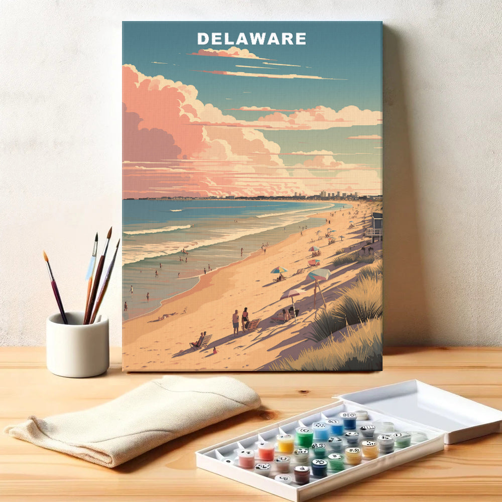 Delaware U.S. State | Paint by Numbers Kit