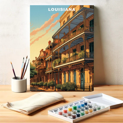 Louisiana U.S. State | Paint by Numbers Kit