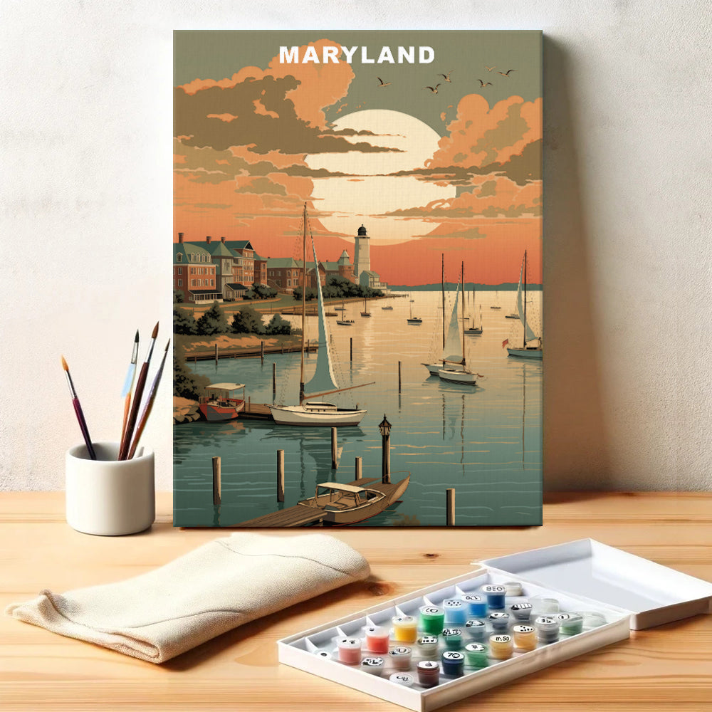 Maryland U.S. State | Paint by Numbers Kit