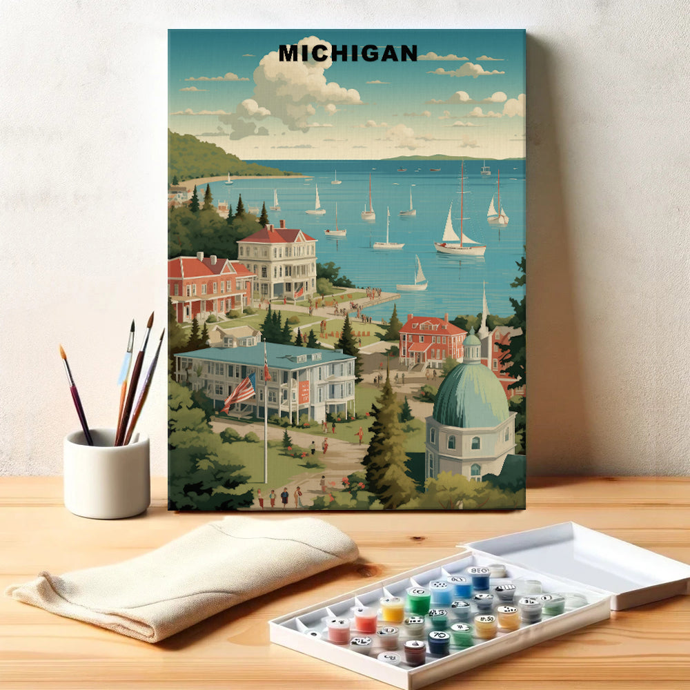 Michigan U.S. State | Paint by Numbers Kit