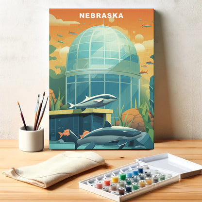 Nebraska U.S. State | Paint by Numbers Kit