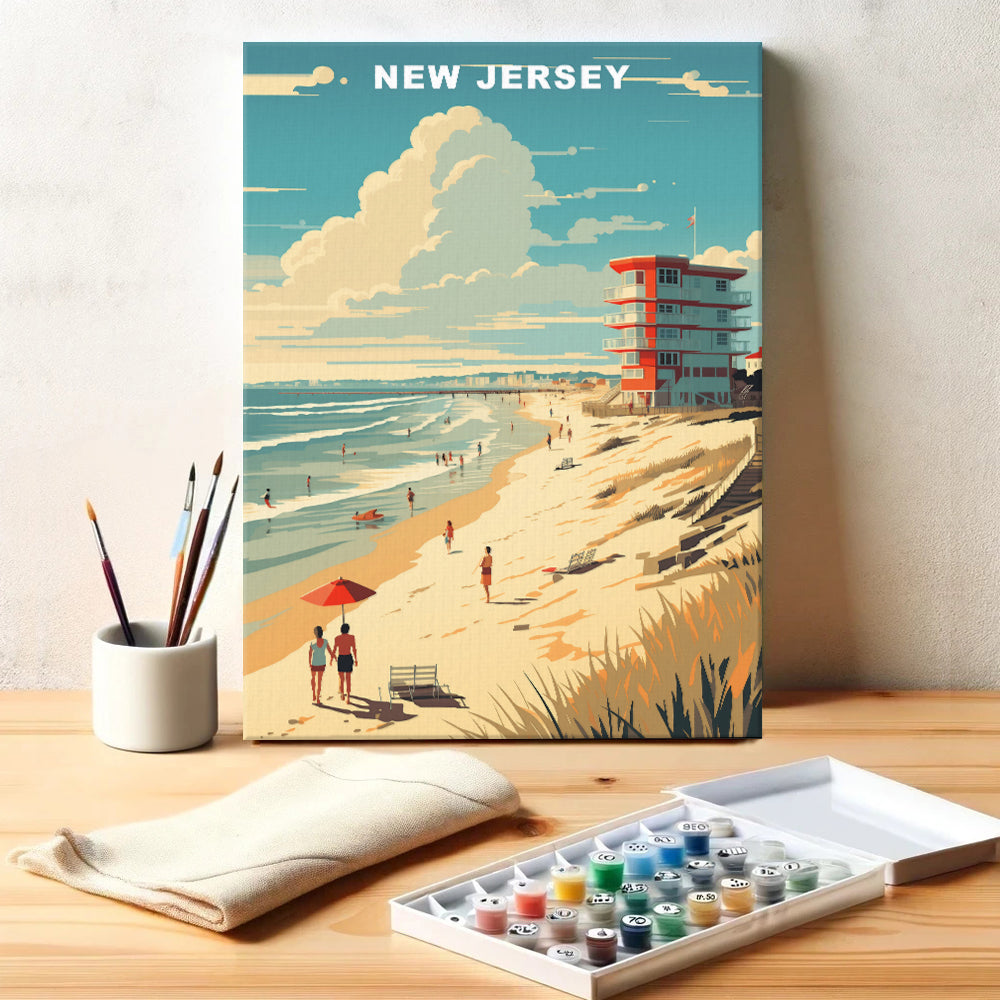 New Jersey U.S. State | Paint by Numbers Kit