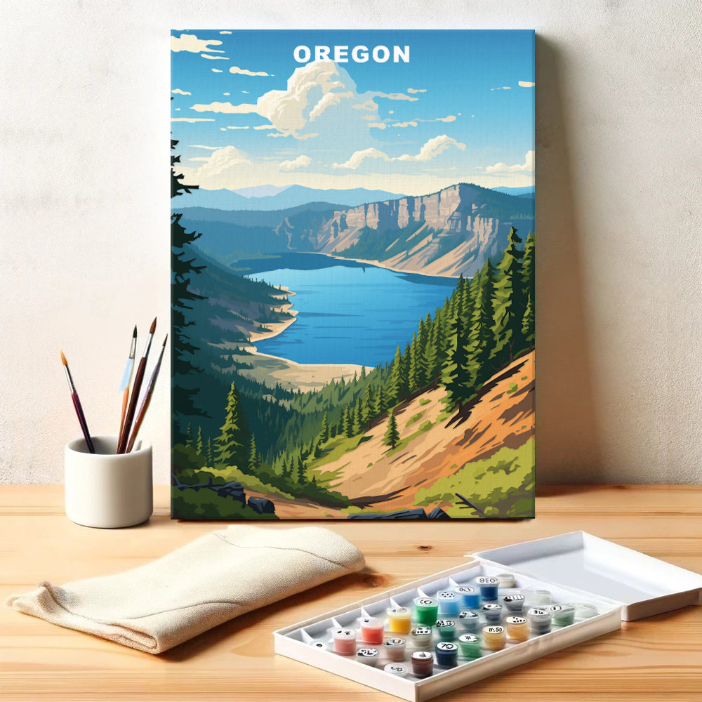 Oregon U.S. State | Paint by Numbers Kit