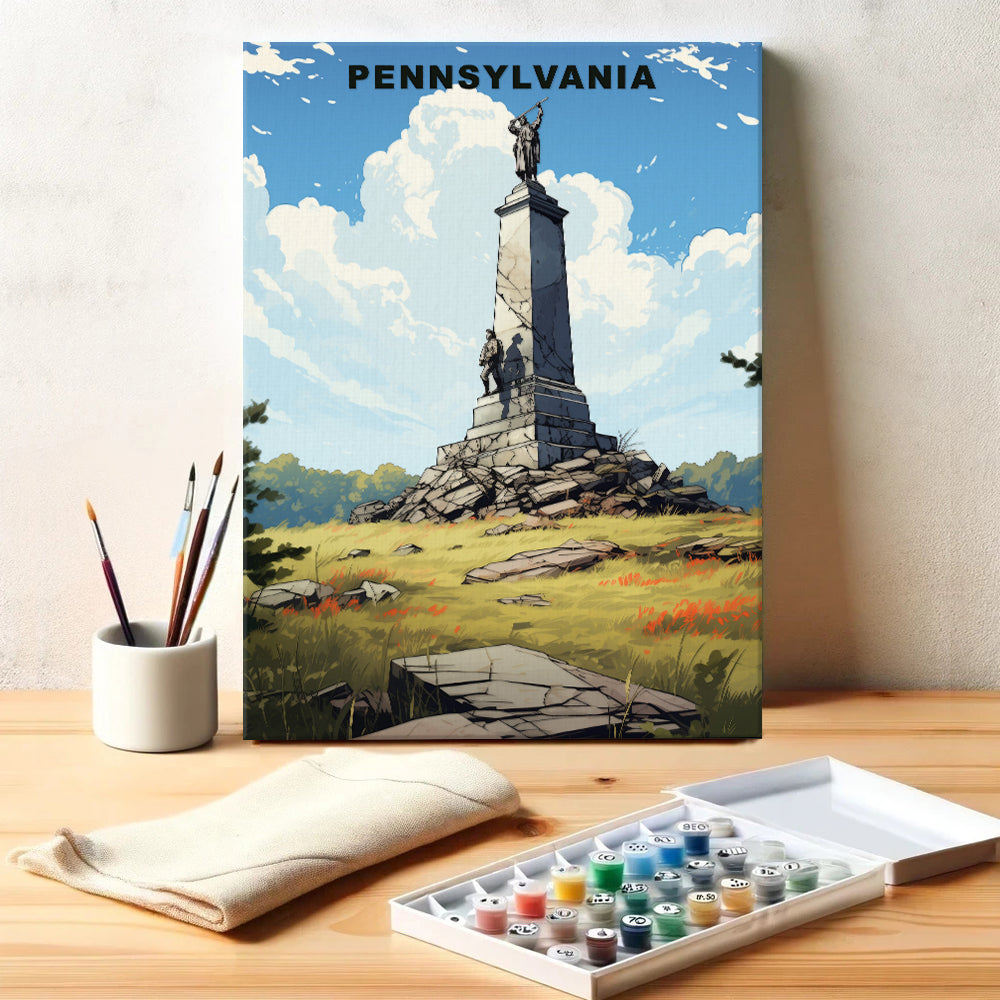 Pennsylvania U.S. State | Paint by Numbers Kit