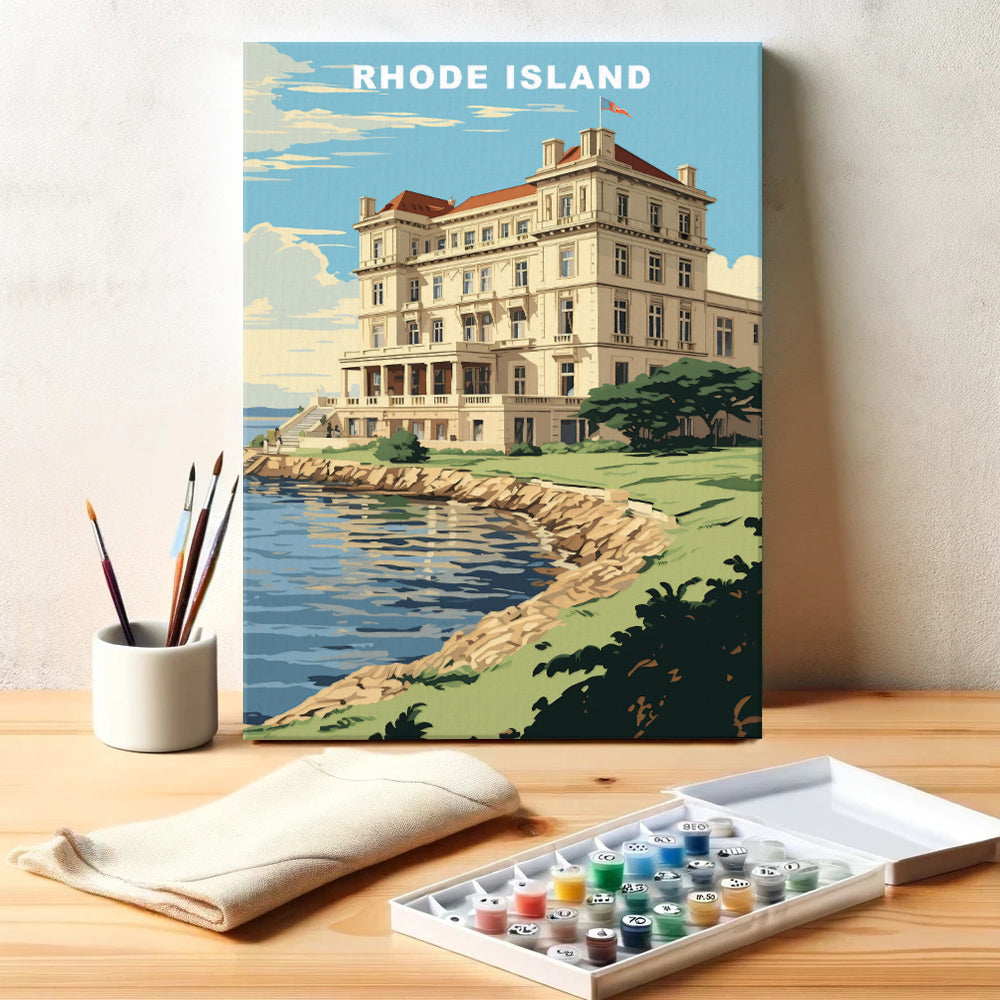 Rhode Island U.S. State | Paint by Numbers Kit