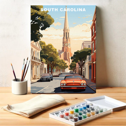 South Carolina U.S. State | Paint by Numbers Kit