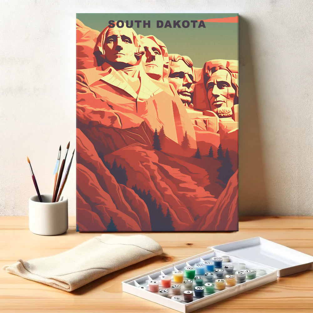 South Dakota U.S. State | Paint by Numbers Kit