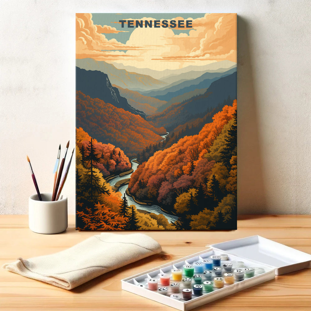 Tennessee U.S. State | Paint by Numbers Kit