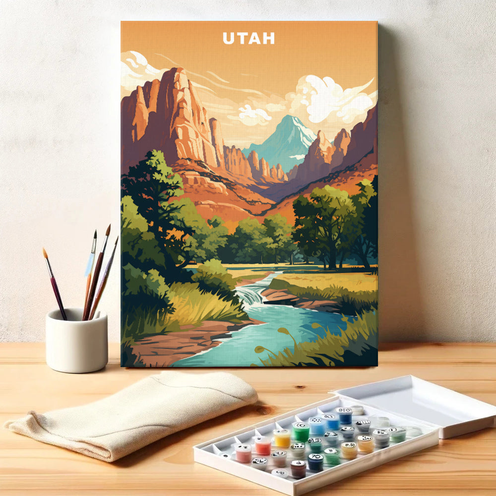 Utah U.S. State | Paint by Numbers Kit