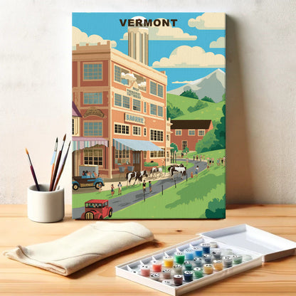 Vermont U.S. State | Paint by Numbers Kit