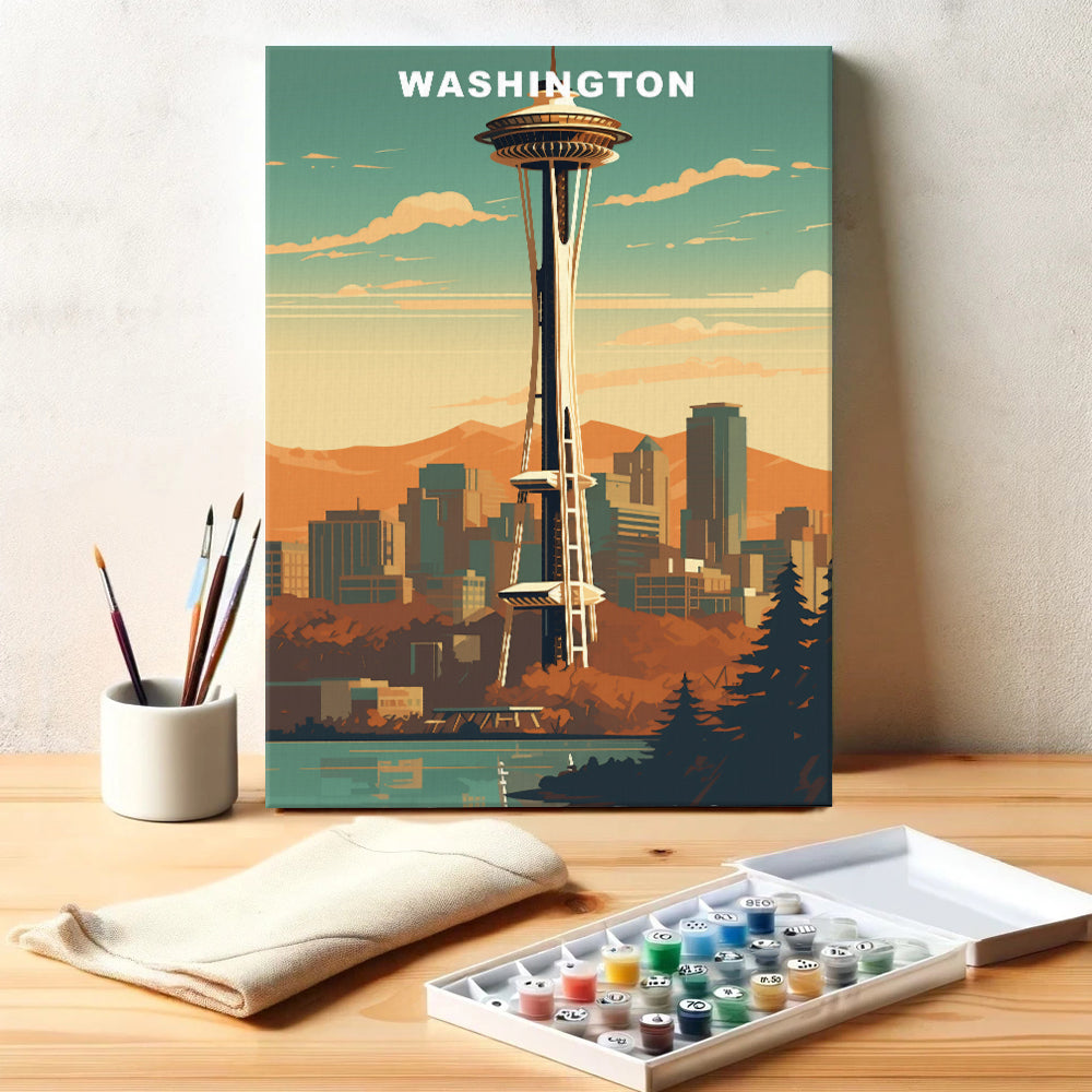 Washington U.S. State | Paint by Numbers Kit