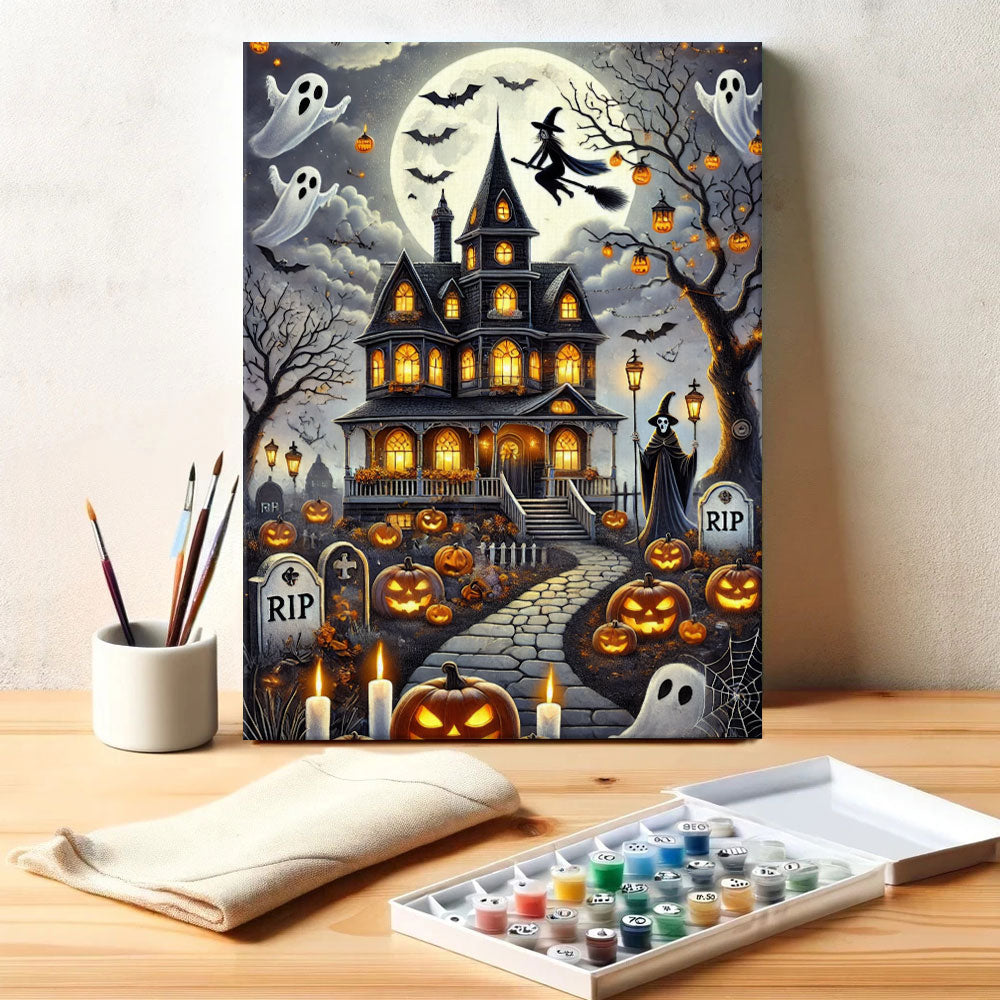 Haunted Manor | Paint by Numbers Kit