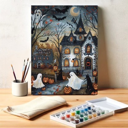 Haunted House | Paint by Numbers Kit