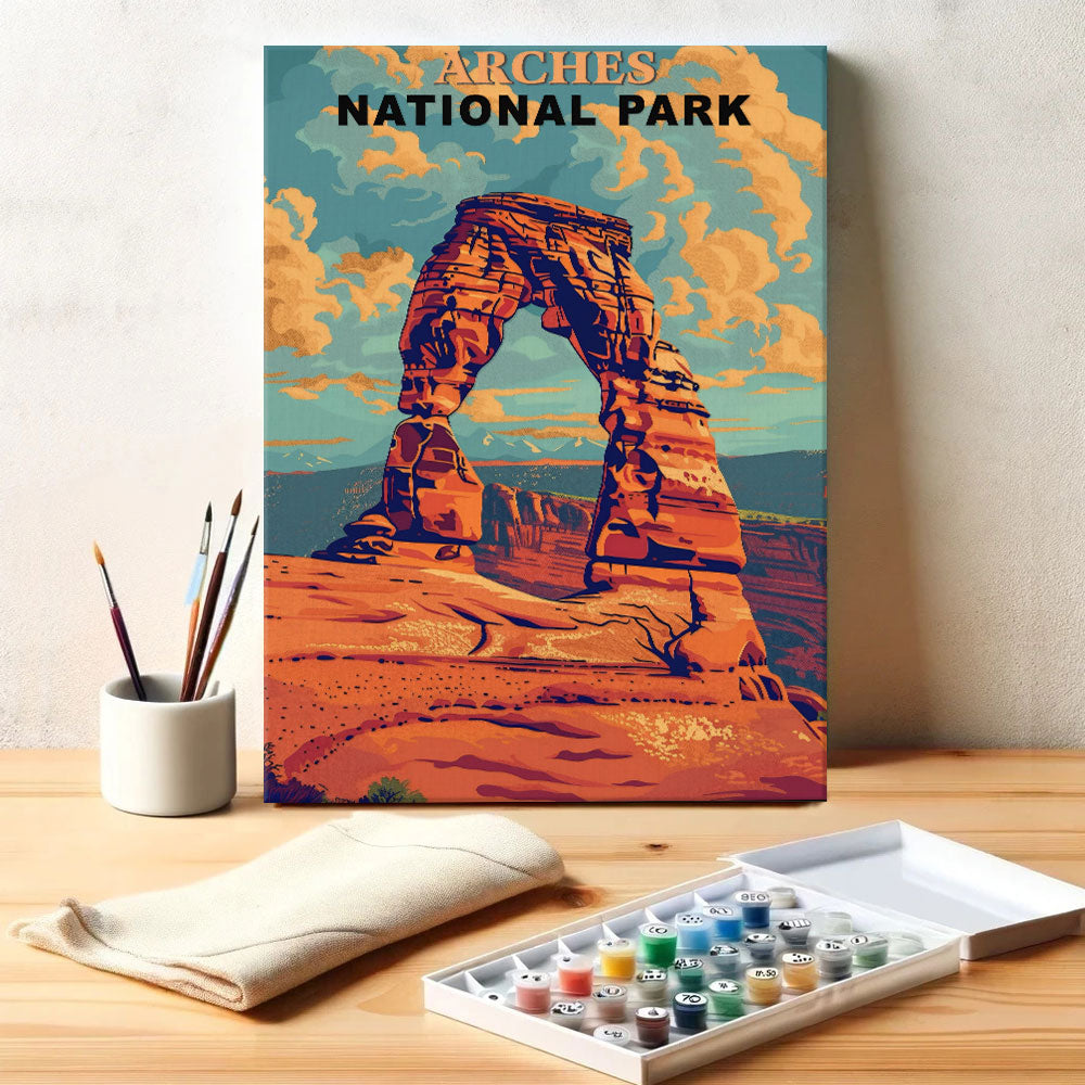 Arches National Park Vintage | Paint by Numbers Kit