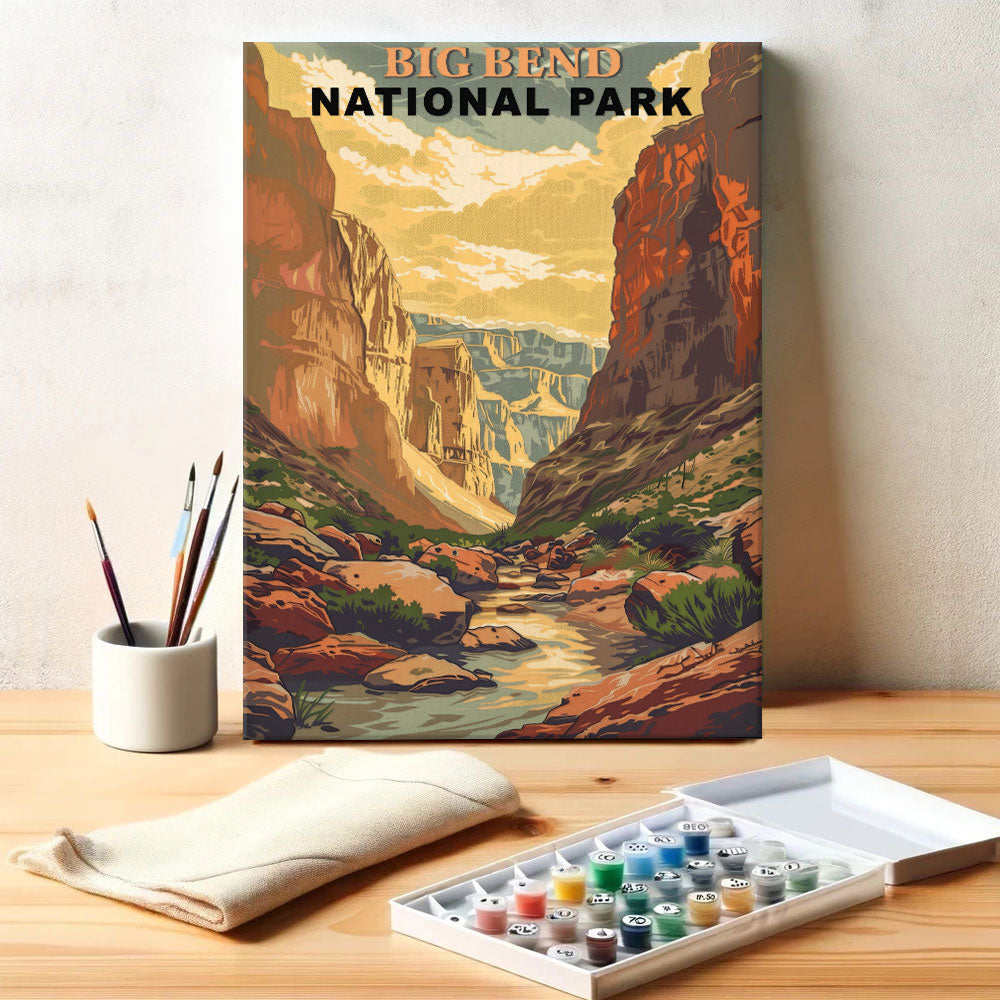 Big Bend National Park Vintage | Paint by Numbers Kit