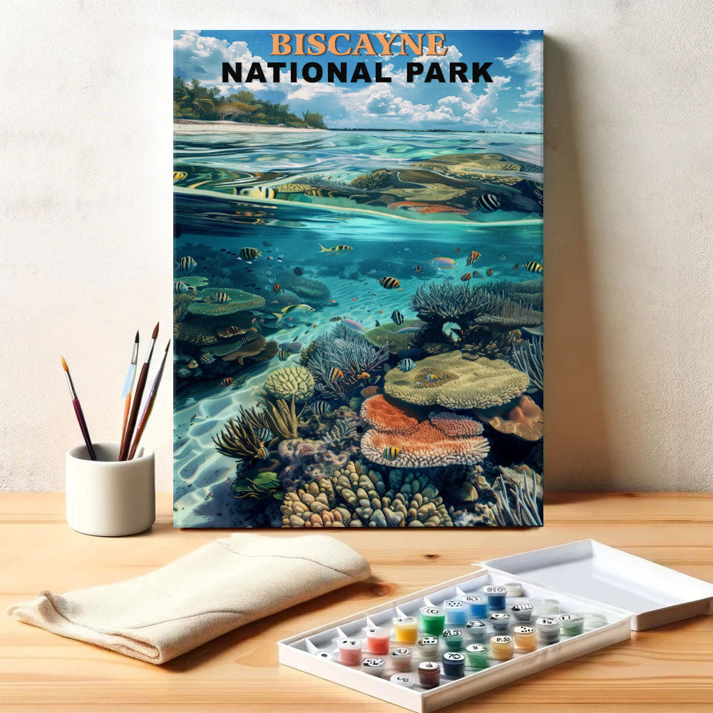 Biscayne National Park Vintage | Paint by Numbers Kit