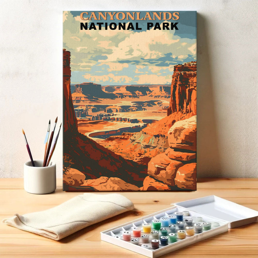 Canyonlands National Park Vintage | Paint by Numbers Kit