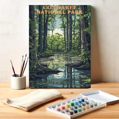 Congaree National Park Vintage | Paint by Numbers Kit