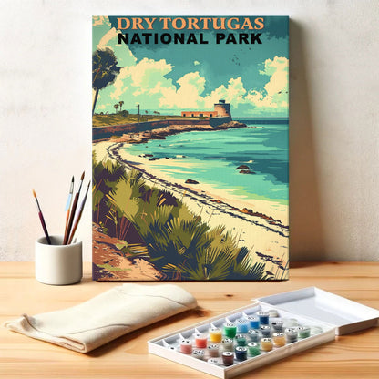 Dry Tortugas National Park Vintage | Paint by Numbers Kit