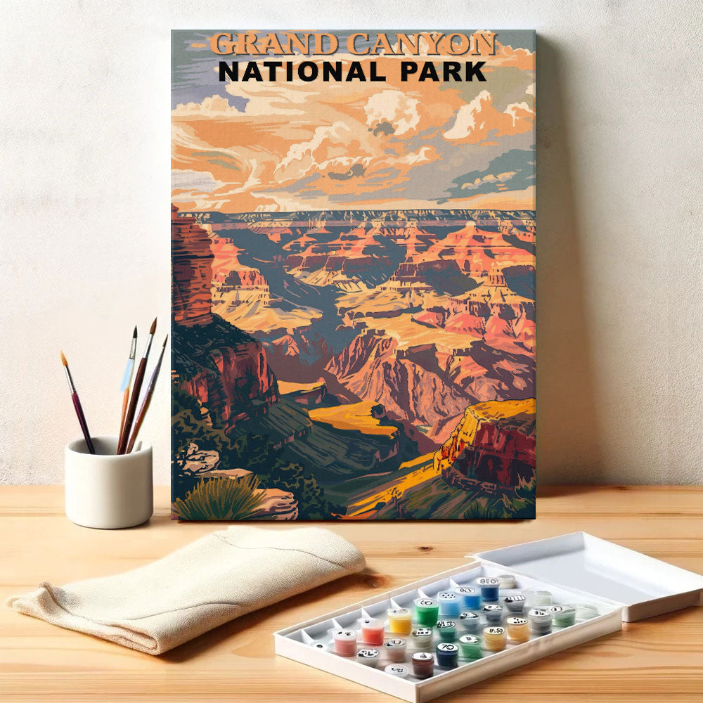 Grand Canyon National Park Vintage | Paint by Numbers Kit