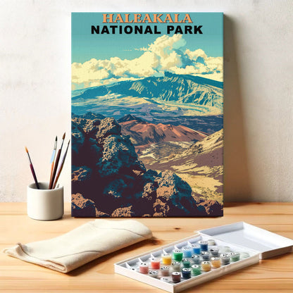 Haleakala National Park Vintage | Paint by Numbers Kit