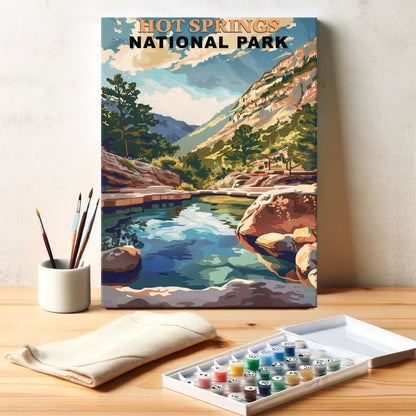 Hot Springs National Park Vintage | Paint by Numbers Kit