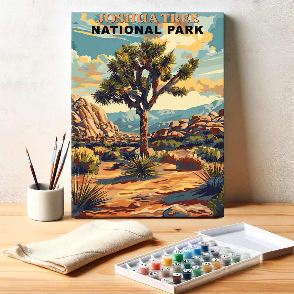 Joshua Tree National Park Vintage | Paint by Numbers Kit