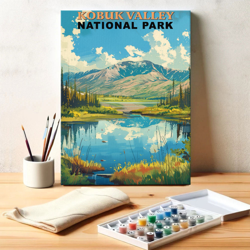 Kobuk Valley National Park Vintage | Paint by Numbers Kit