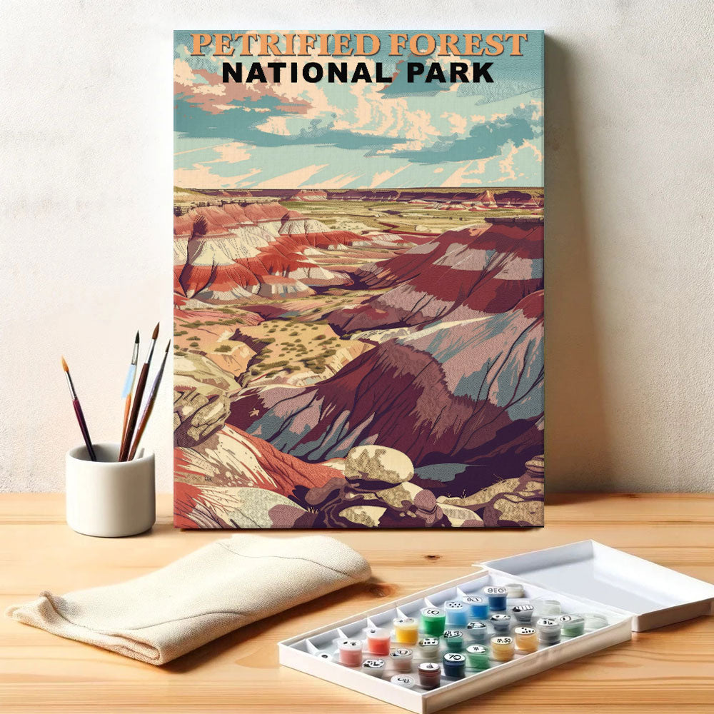 Petrified Forest National Park Vintage | Paint by Numbers Kit