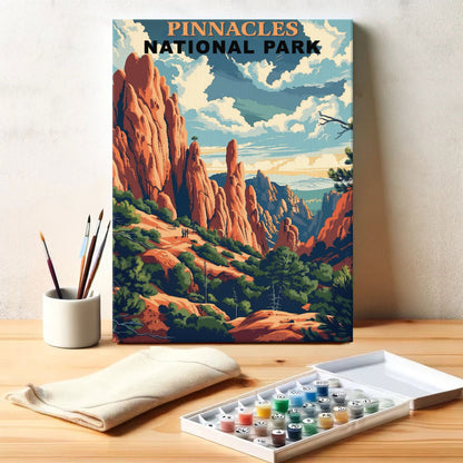 Pinnacles National Park Vintage | Paint by Numbers Kit