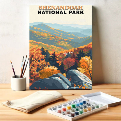 Shenandoah National Park Vintage | Paint by Numbers Kit