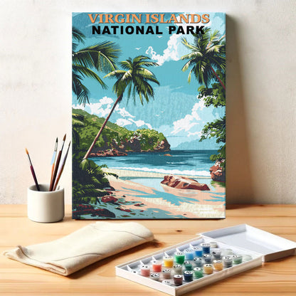 Virgin Islands National Park Vintage | Paint by Numbers Kit