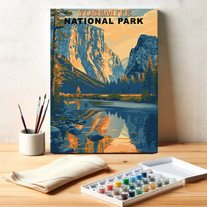 Yosemite National Park Vintage | Paint by Numbers Kit