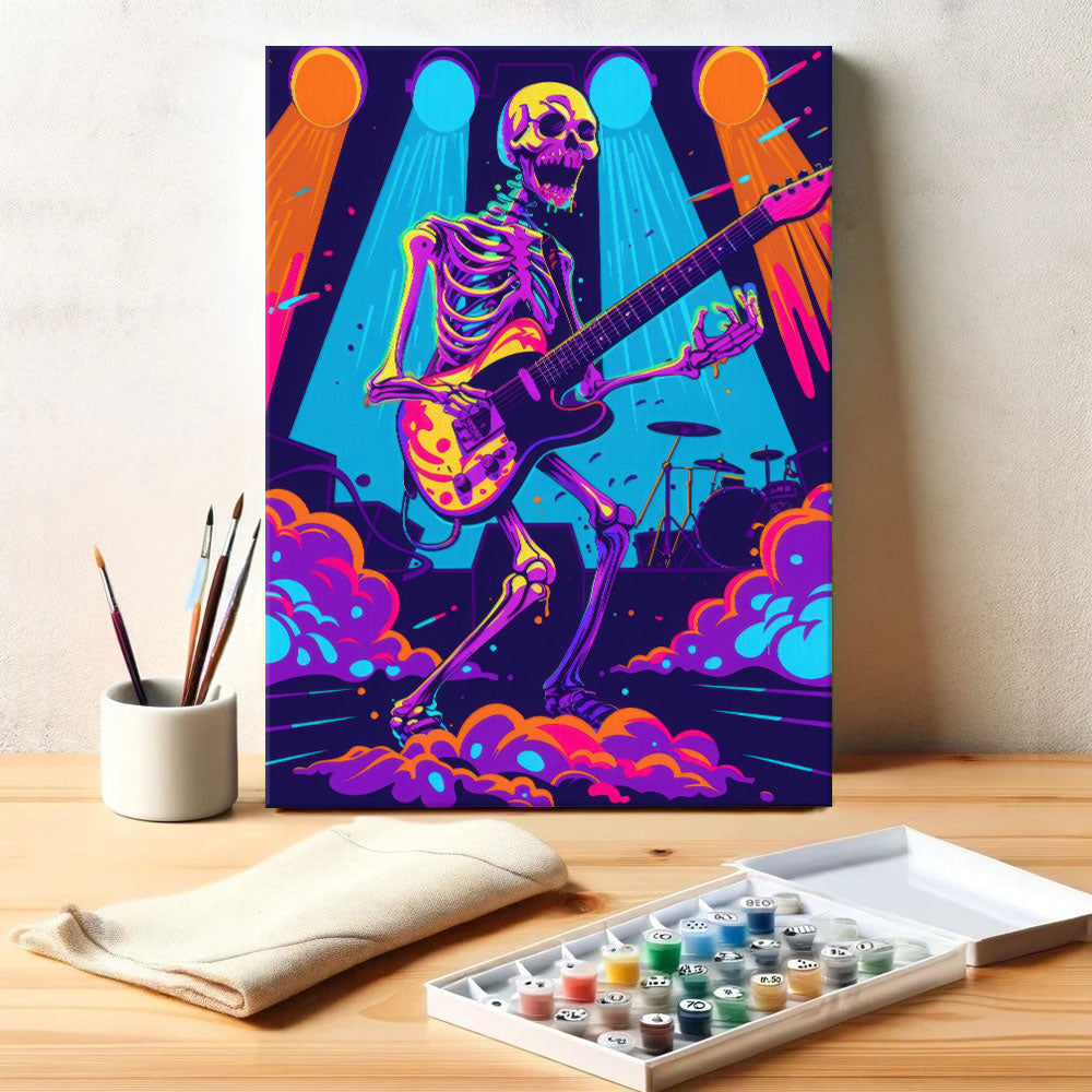 Rocking Skeleton | Paint by Numbers Kit