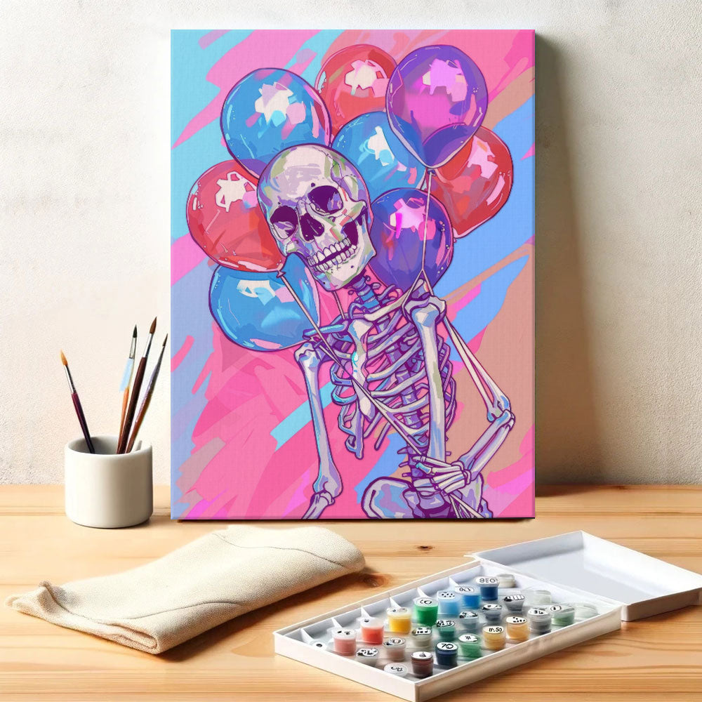 Balloon Skeleton | Paint by Numbers Kit