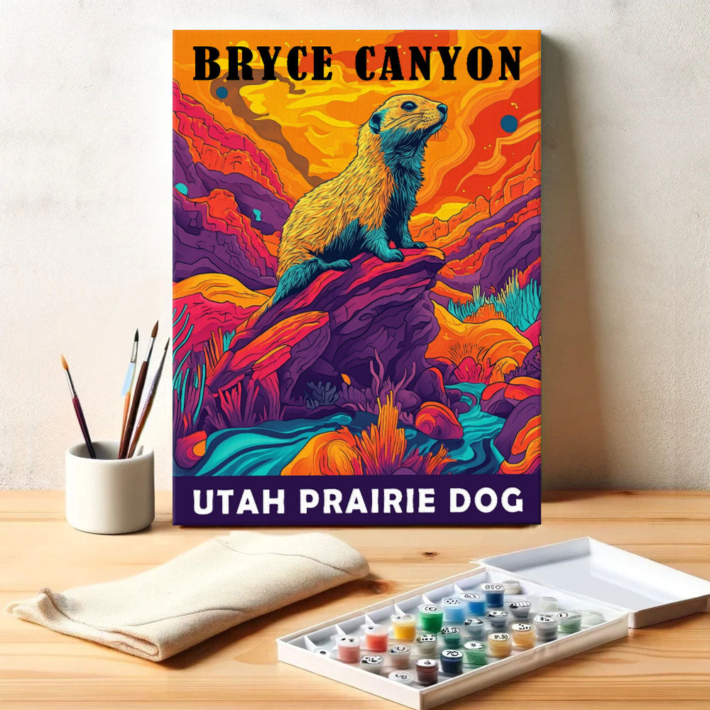 Bryce Canyon National Park Animal | Paint by Numbers Kit