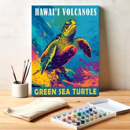 Hawai'i Volcanoes National Park Animal | Paint by Numbers Kit