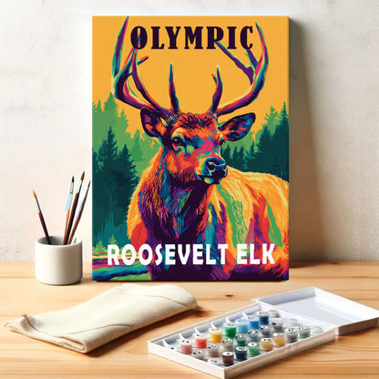 Olympic National Park Animal | Paint by Numbers Kit