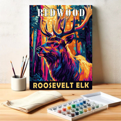 Redwood National Park Animal | Paint by Numbers Kit