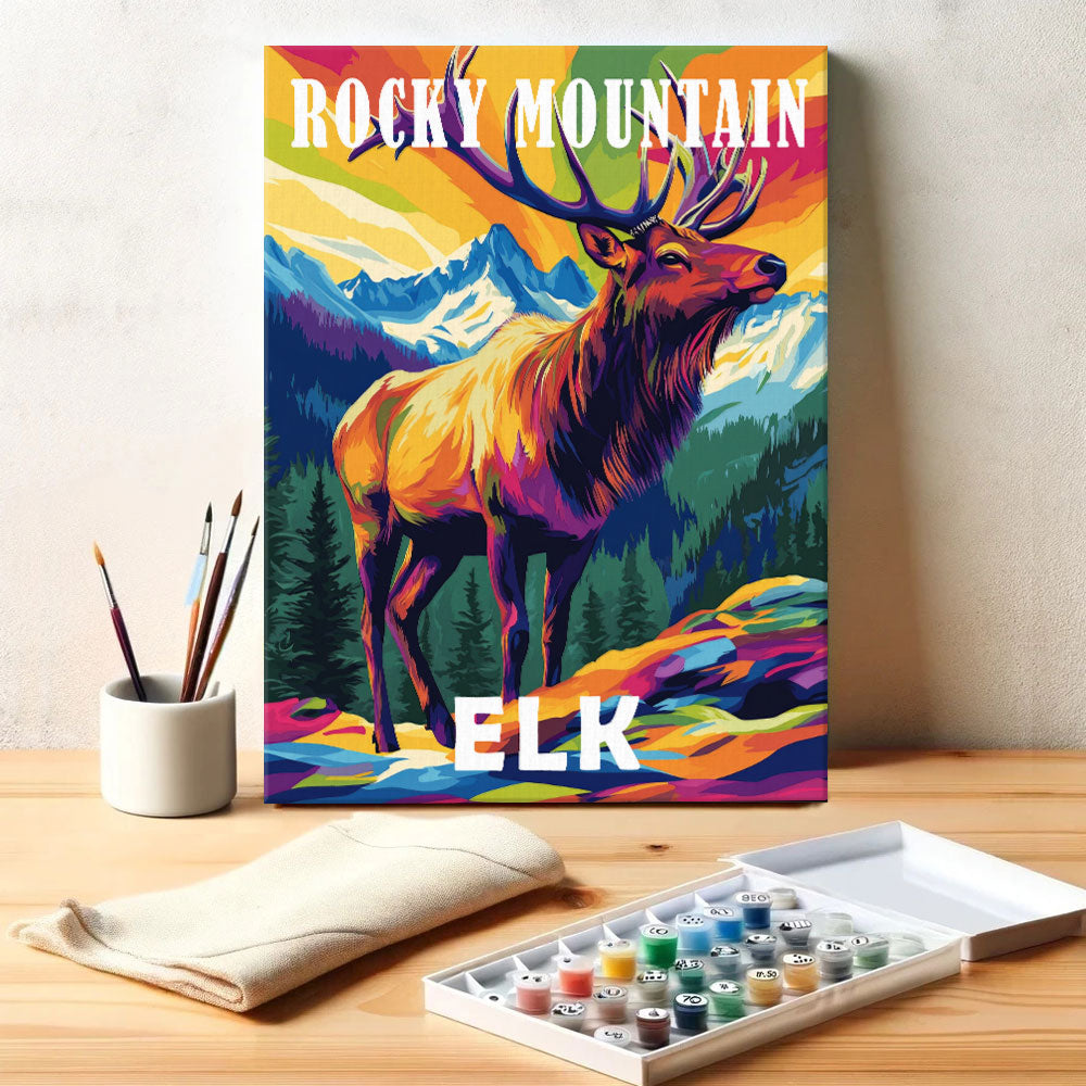 Rocky Mountain National Park Animal | Paint by Numbers Kit