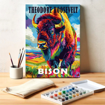 Theodore Roosevelt National Park Animal | Paint by Numbers Kit