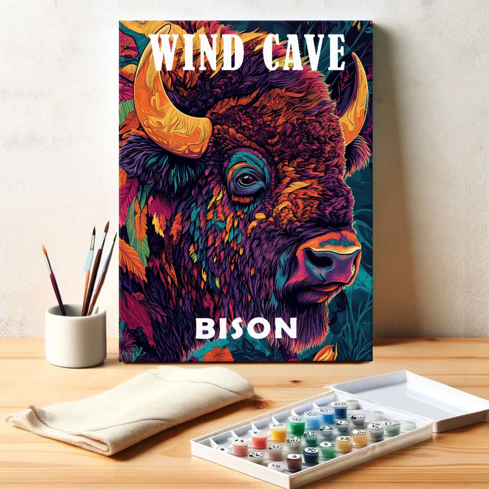 Wind Cave National Park Animal | Paint by Numbers Kit