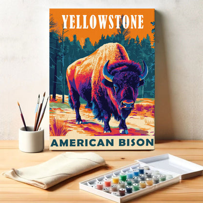 Yellowstone National Park Animal | Paint by Numbers Kit