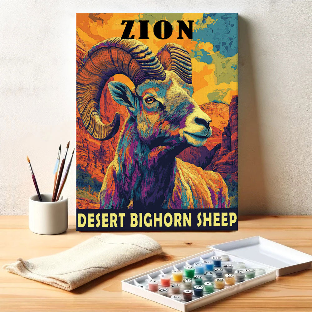 Zion National Park Animal | Paint by Numbers Kit