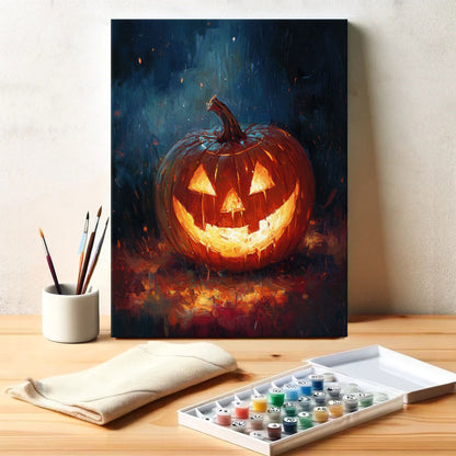 Glowing Pumpkin | Paint by Numbers Kit