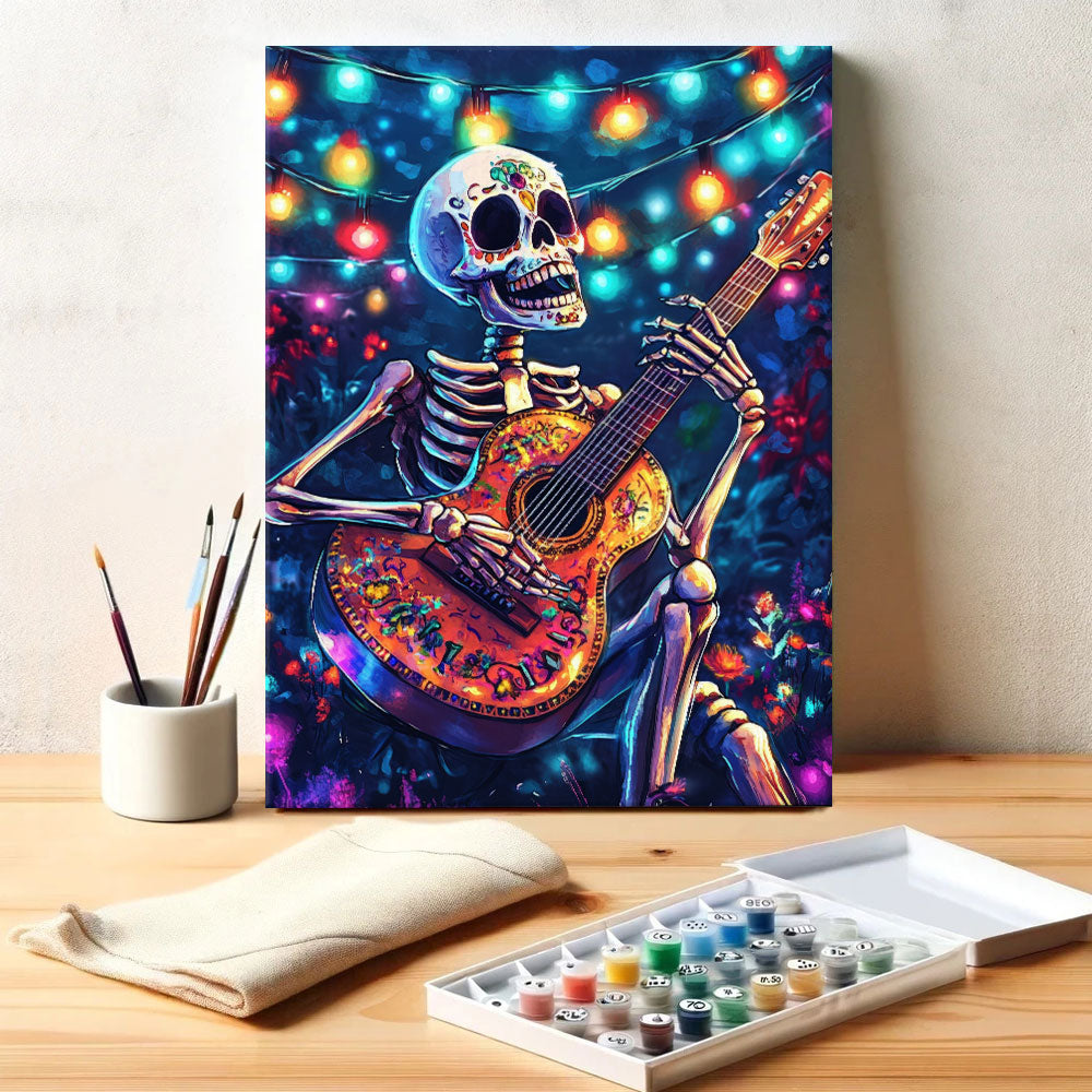 Skeleton Serenade | Paint by Numbers Kit