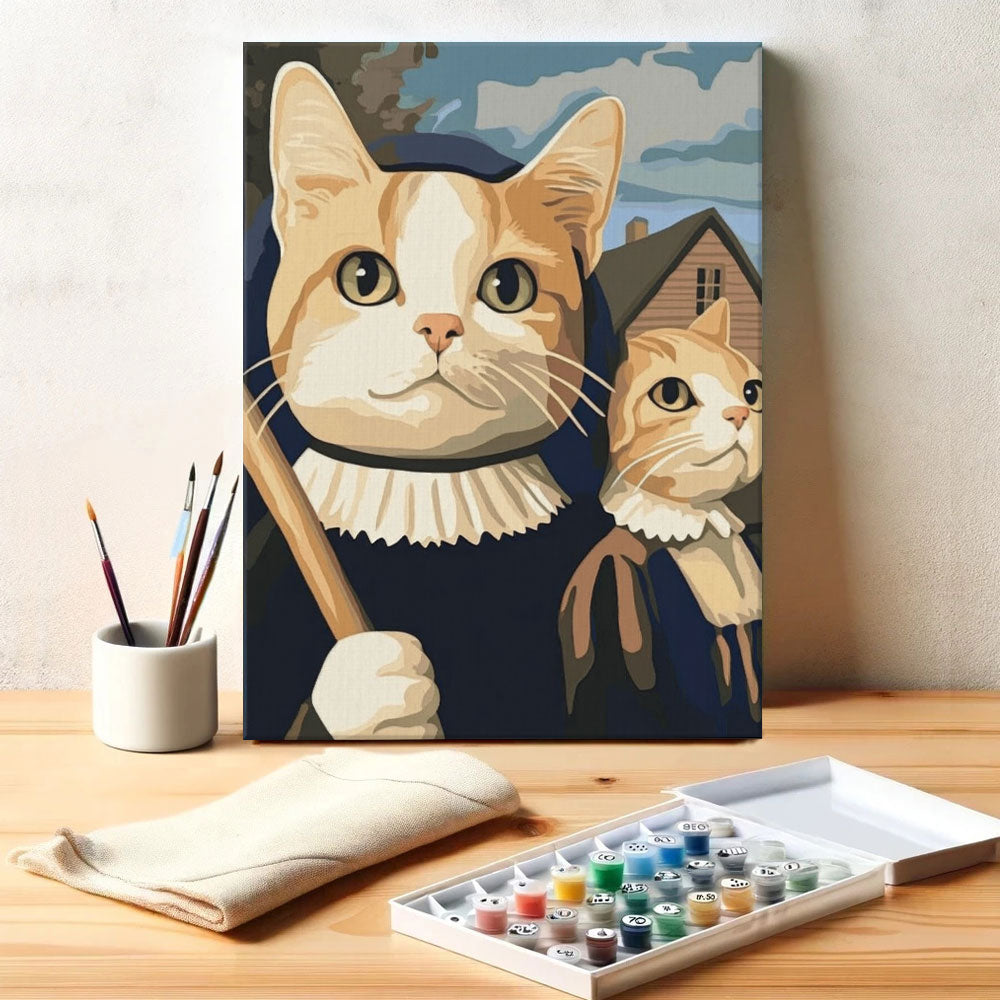 Gothic Cat | Paint by Numbers Kit