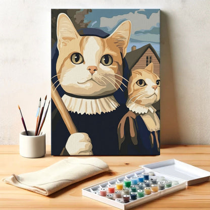 Gothic Cat | Paint by Numbers Kit